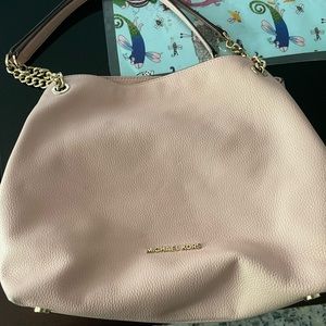 Michael Kors Jet Set Chain Large Shoulder Tote soft pink